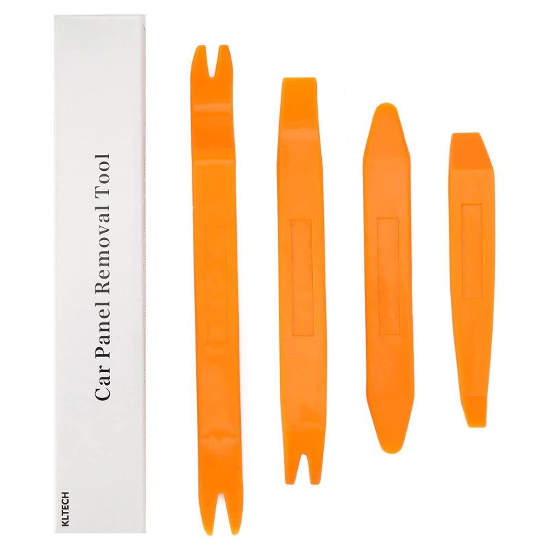 KLTECH 4Pcs Auto Door Clip Panel Trim Removal Tool Kits Thick Plastic Car Tools for Car Dash Radio Audio Installer Pry Tool with Paper Box - Image 3
